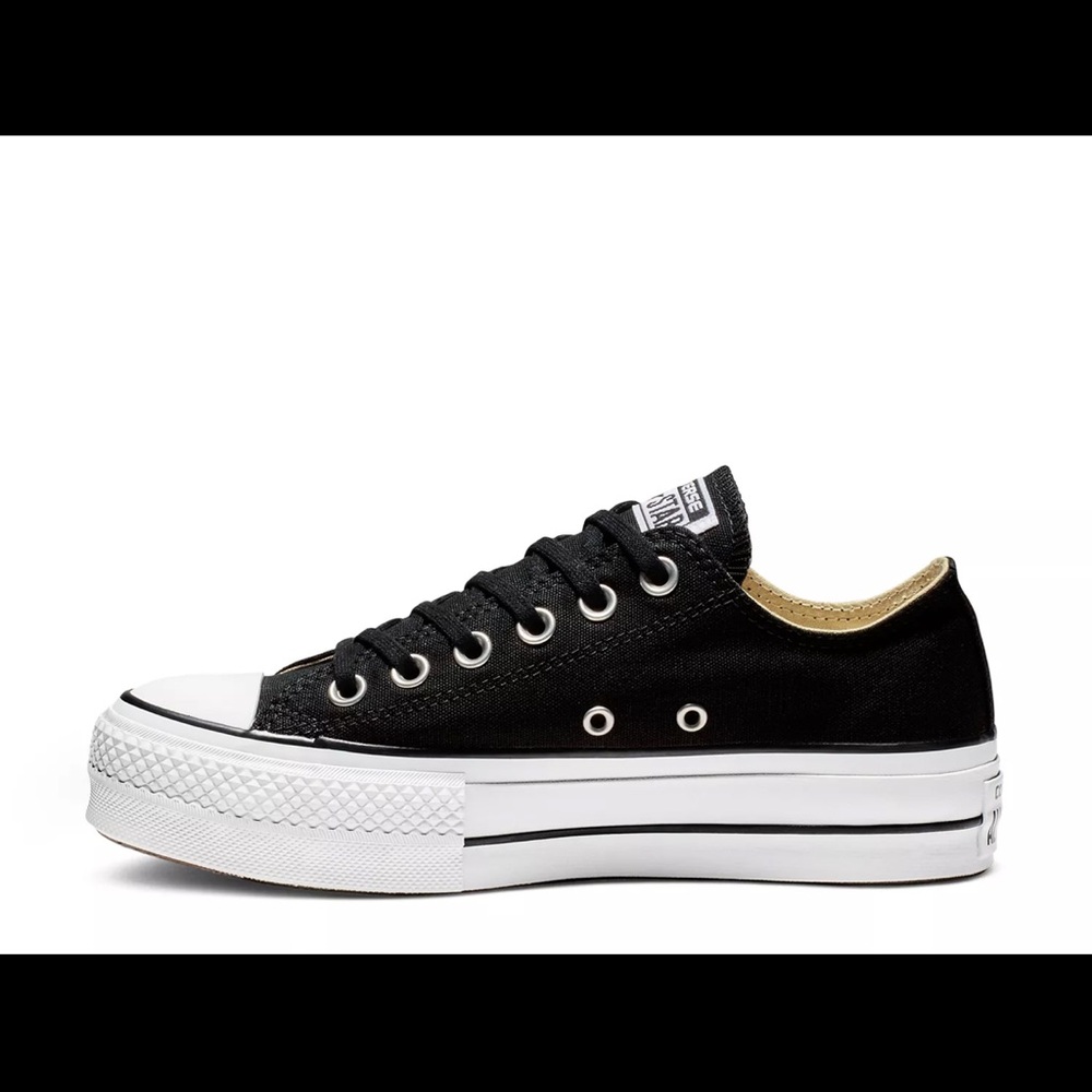 Converse Chuck Taylor Platform Black and White Canvas Sneakers